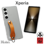 シンプルグリップケース　14色 Xperia 1VII 10VII 1VII 1VI 10VI 5V 10V AceIII 10III SO-51G SOG17 SO-52F SOG16 SO-51F SOG15 SO-52E SOG14 SO-51E SOG13 SO-53D SOG12 SOG11 SO-52D SO-53C SOG08 TPU ケース クリア ベルト 栃木レザー 本革 革 リッキーズ r151