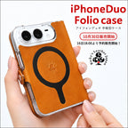 iPhone Duo Folio 手帳型ケース 14色 MagSafe対応 栃木レザー 本革 r352