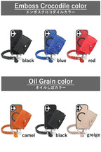 iPhoneMPケース&Magウォレット&チェーンストラップ【set販売】14色 iPhone18 18ProMax iPhone17 17ProMax Air 17e iPhone16 MagSafe対応ケース スマホストラップ スタンド マグセーフ 対応 財布 メンズ レディース ミニ財布 TPU 栃木レザー 本革 革 名入れ リッキーズ r422