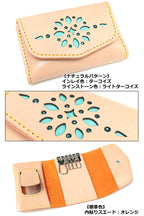 グローリーインレイ マルチキーケース タイプ2　8色 窓付き クリア窓 スマートキー ケース キーレス カード入れ トヨタ スバル ダイハツ 日産 スズキ ホンダ マツダ ミニクーパー Enekey ドアキー YKKAP LIXIL メンズ レディース 栃木レザー 本革 革 名入 リッキーズ r254