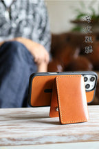 iPhoneMPケース&Magカード&チェーンストラップ【set販売】14色 iPhone18 18ProMax iPhone17 17ProMax Air 17e iPhone16 MagSafe スマホストラップ スタンド マグセーフ対応 マグセーフ財布 メンズ レディース ミニ財布 TPU 栃木レザー 本革 革 名入れ リッキーズ r423