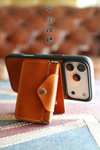 iPhoneMPケース&Magウォレット&チェーンストラップ【set販売】14色 iPhone18 18ProMax iPhone17 17ProMax Air 17e iPhone16 MagSafe対応ケース スマホストラップ スタンド マグセーフ 対応 財布 メンズ レディース ミニ財布 TPU 栃木レザー 本革 革 名入れ リッキーズ r422