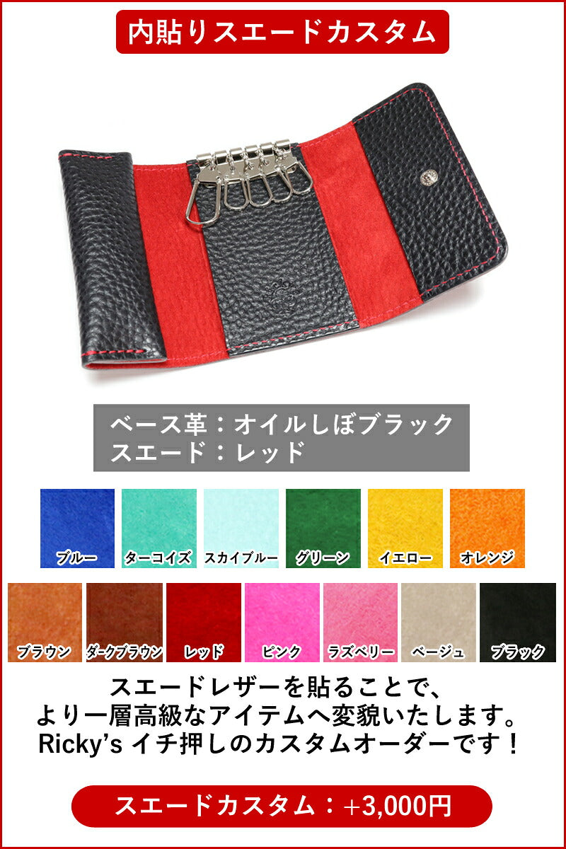 コインキーケース　14色 スマートキー ケース キーレス 小銭入れ カード入れ ウォレット 財布 トヨタ スバル ダイハツ 日産 スズキ ホンダ マツダ ミニクーパー Enekey 家の鍵 ドアキー YKKAP LIXIL 三協アルミ メンズ レディース 栃木レザー 本革 革 名入れ リッキーズ r314