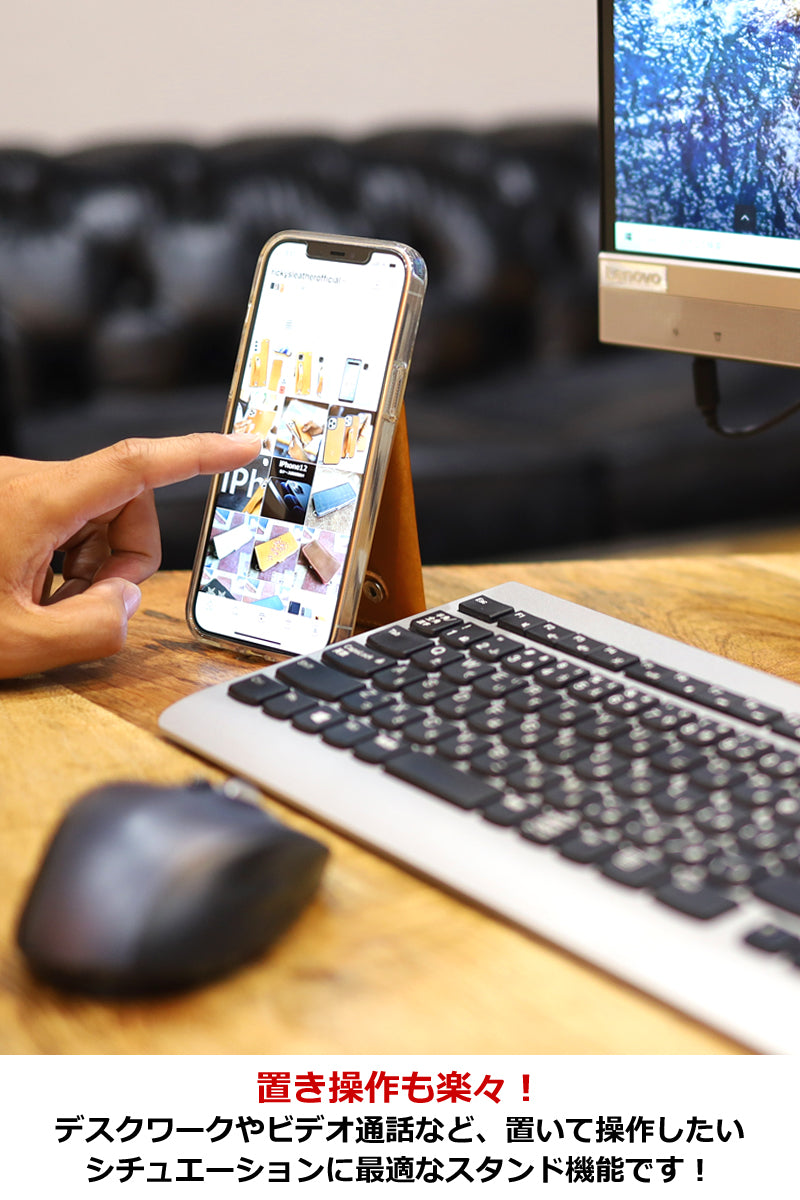 ポケットステッカー　14色 iPhone15 iPhone14 iPhone13 iPhone12 iPhone11 XS SE3 SE2 Google Pixel Xperia Galaxy AQUOS Redmi moto OPPO Zenfone カード ポケット 財布 背面ポケット 全機種 ミニ財布 スマホステッカー 落下防止 栃木レザー 革 本革 リッキーズ 名入 r259